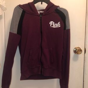 PINK Maroon Hoodie
